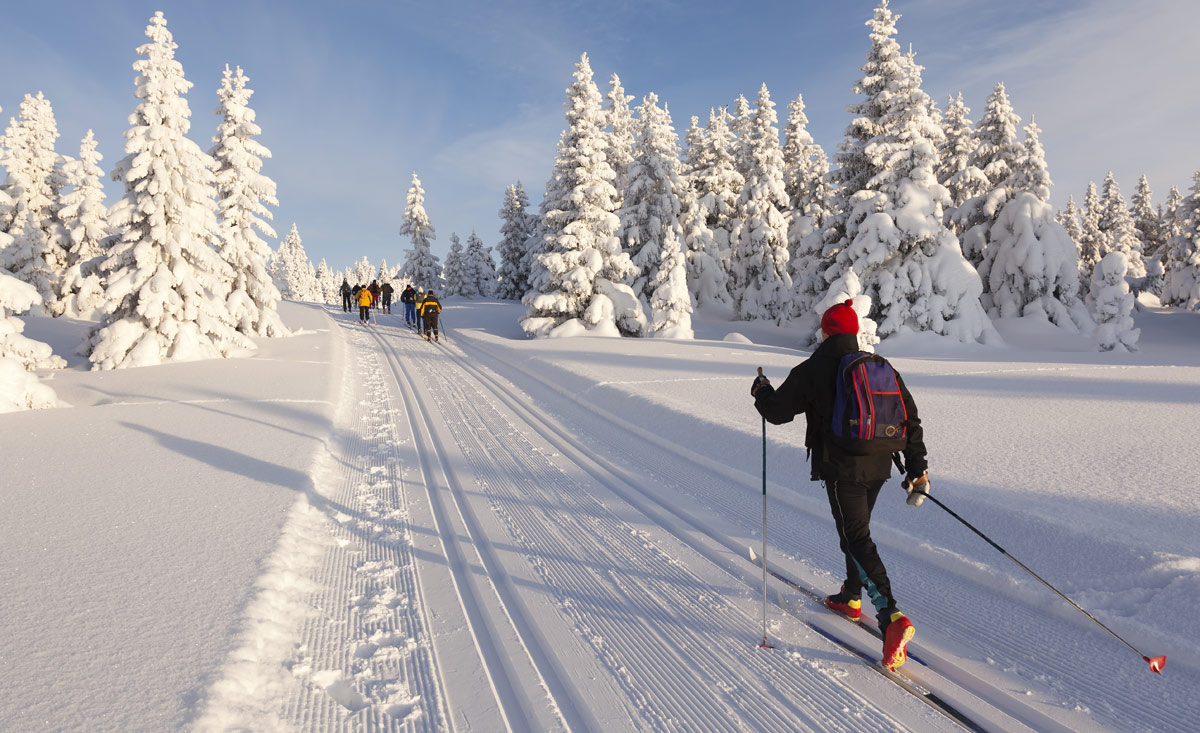 Langlauf-Urlaub und Tourengehen